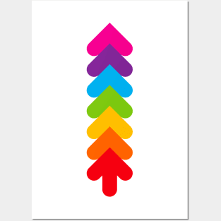 Colorful rainbow tree, version one Posters and Art